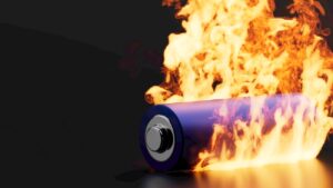 batterij in de fik